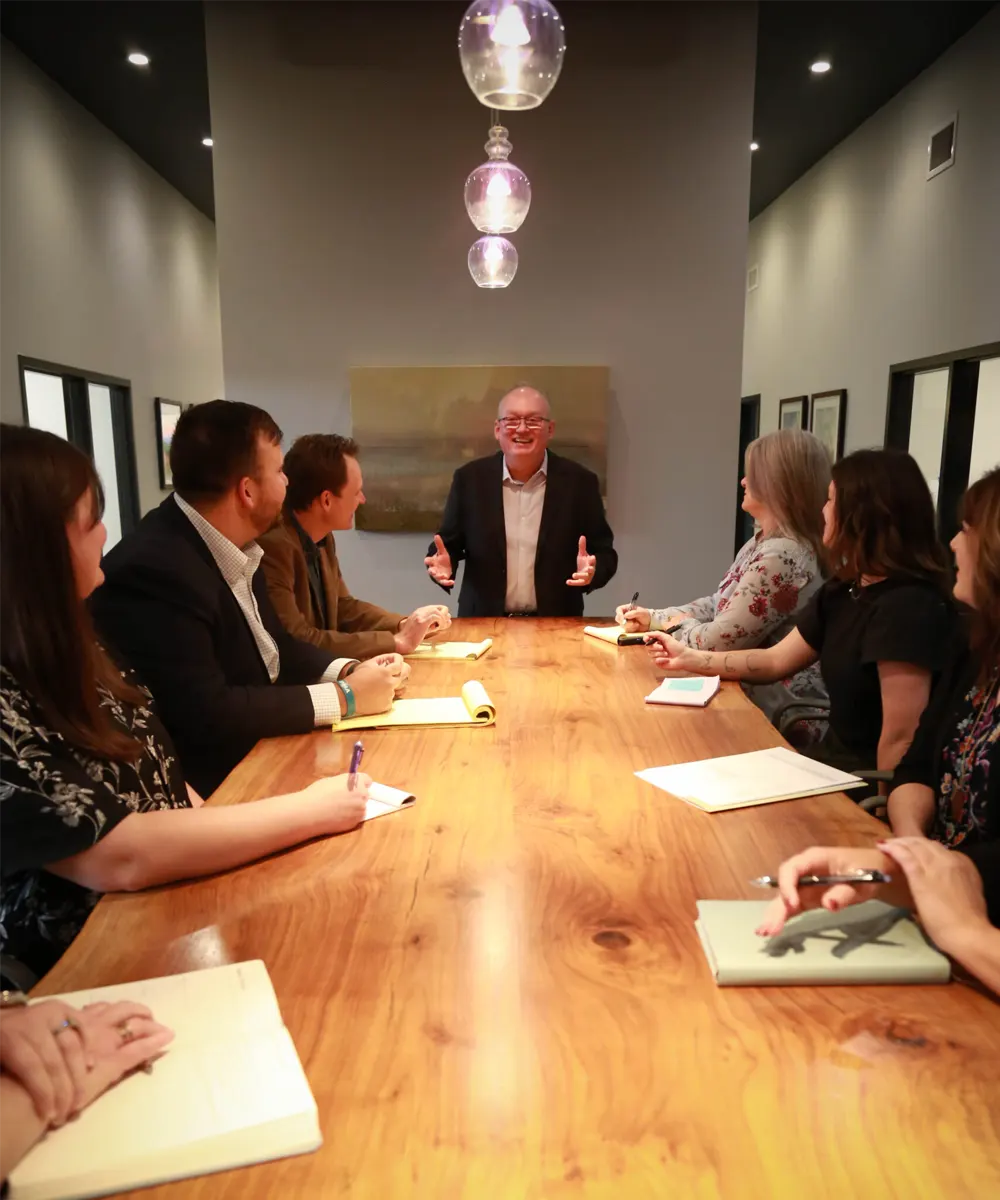 Sanford & Associates CPA firm team meeting in Springfield, MO